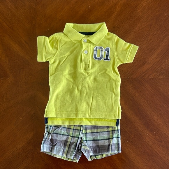 Carters Baby Boy Polo and Shorts Set - Size 3M - Picture 1 of 5